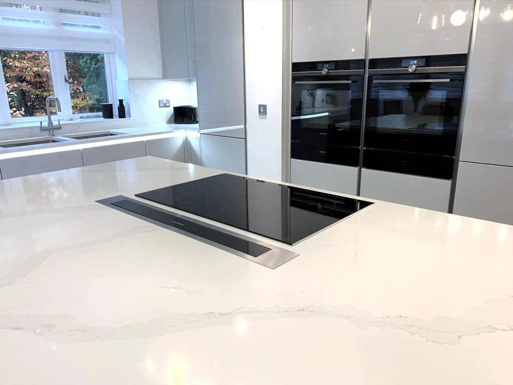 Calacatta quartz worktop | Net Worktops, Walthamstow